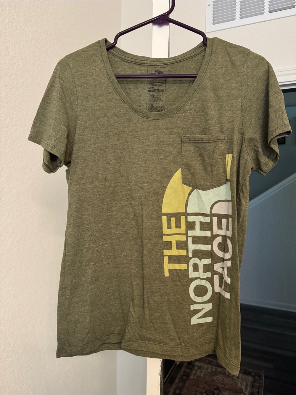 The North Face Olive Graphic Pocket T-Shirt